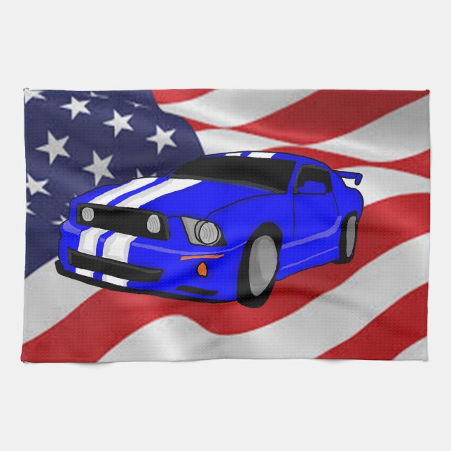 Muscle car design towel (Horizontal)