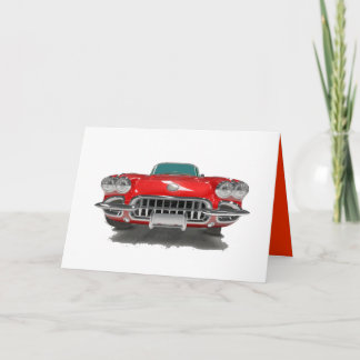 Muscle car holiday card