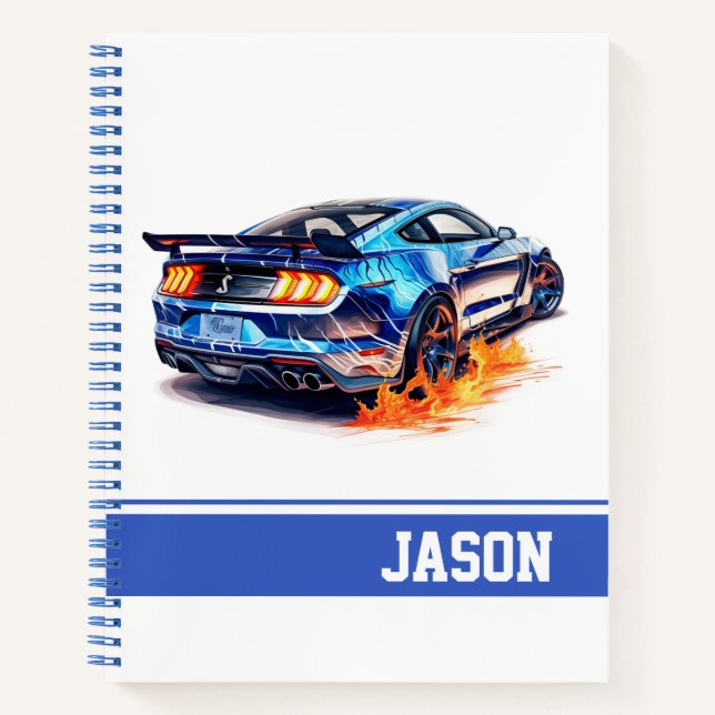 Muscle Car Notebook (Front)