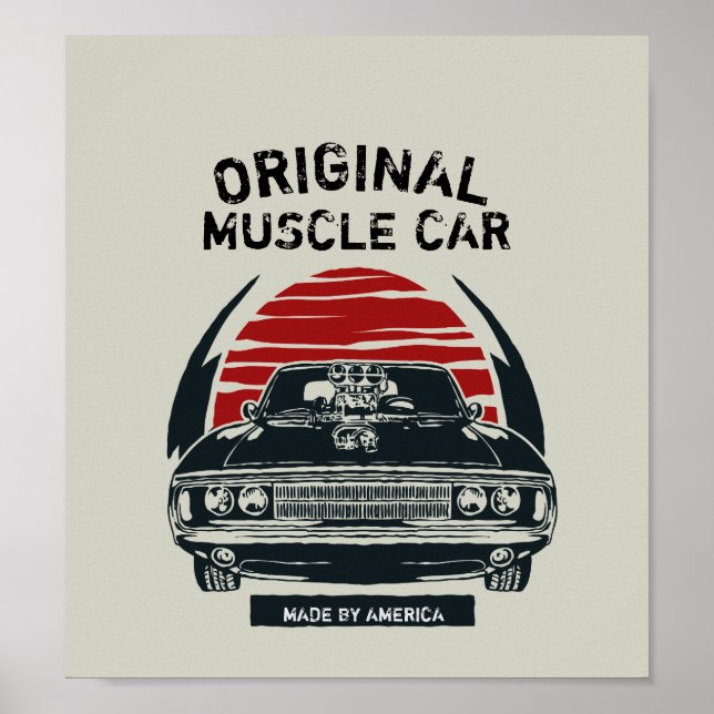 Muscle Car Poster (Front)