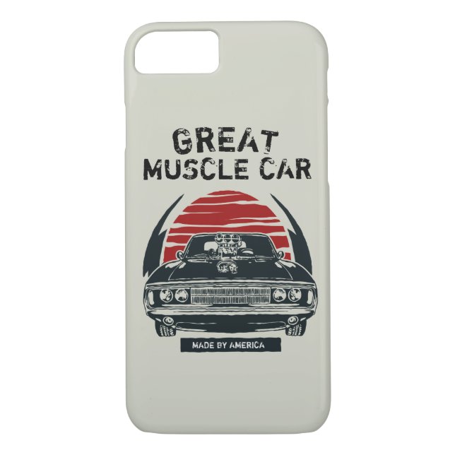 Muscle Car Poster Case-Mate iPhone Case (Back)