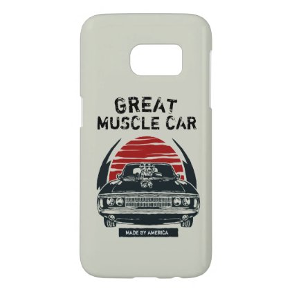 Muscle Car Poster Samsung Galaxy S7 Case