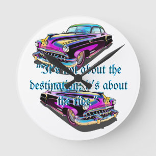Muscle Car Round Clock