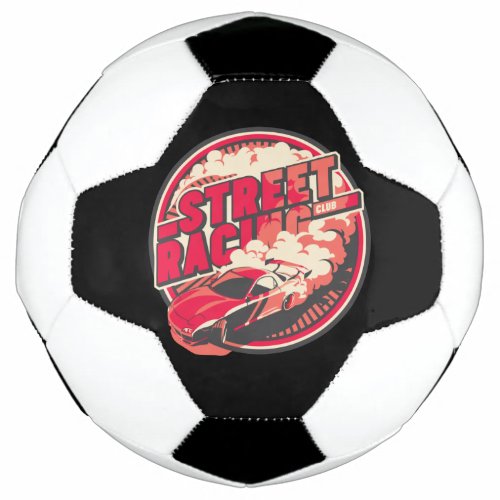 Muscle Car Street Racing Club Soccer Ball