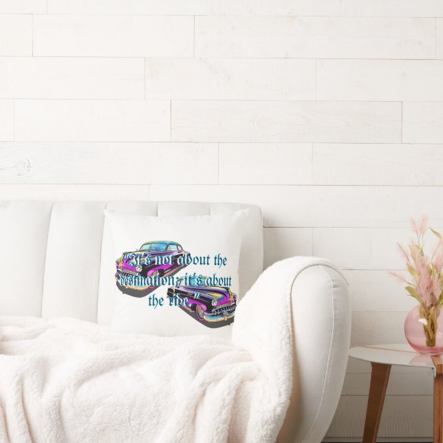 Muscle Car Throw Pillow (Couch)