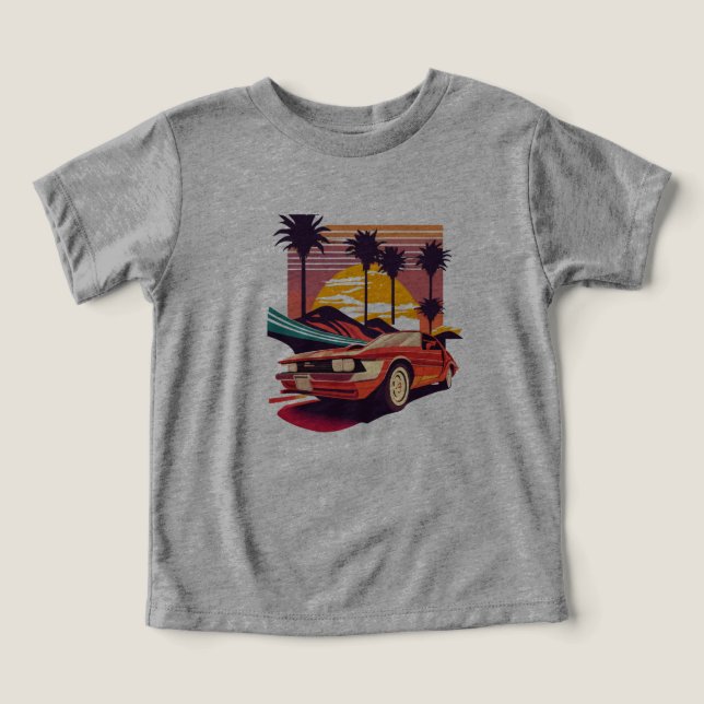 Muscle Car Toddler T-shirt (Design Front)