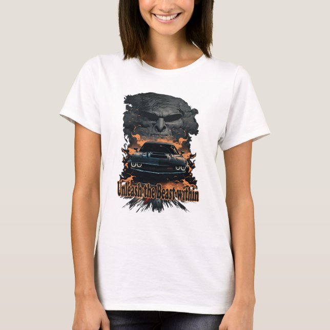 Muscle Car, Unleash the Beast T-Shirt (Front)