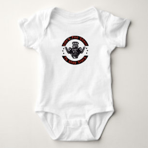 Muscle Car V8 Turbocharger Tuning Racing Car Baby Bodysuit