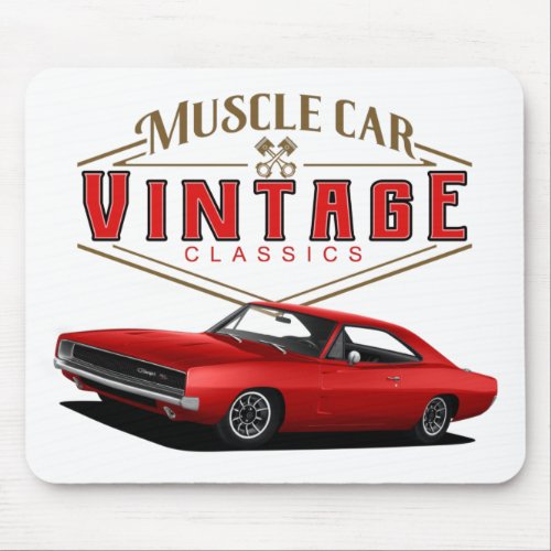 Muscle Car Vintage Charger Mouse Pad
