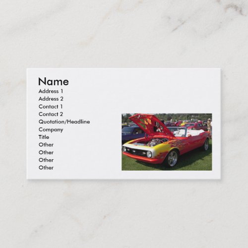 Muscle Cars Business Cards