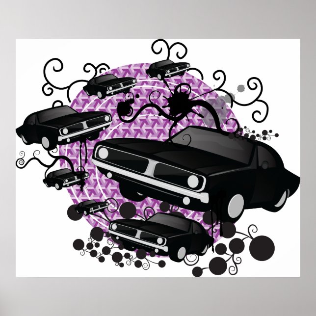 Muscle cars poster (Front)