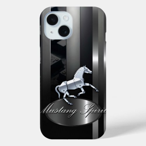 Muscle classic car trend mustang style gift iPhone 15 case