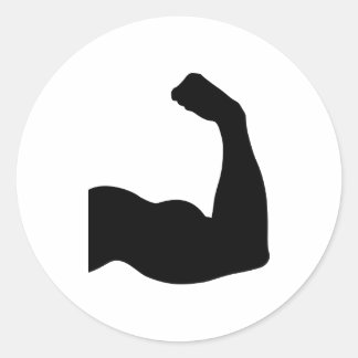 Muscle Classic Round Sticker