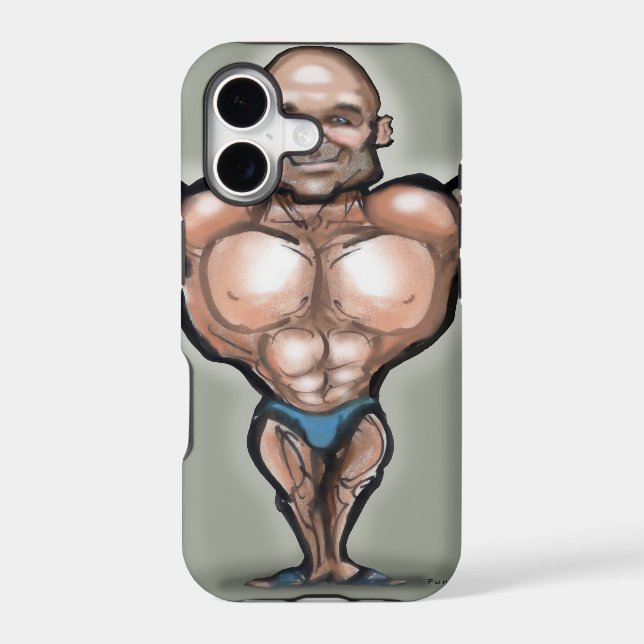 Muscle Dude Iphone Case (Back)
