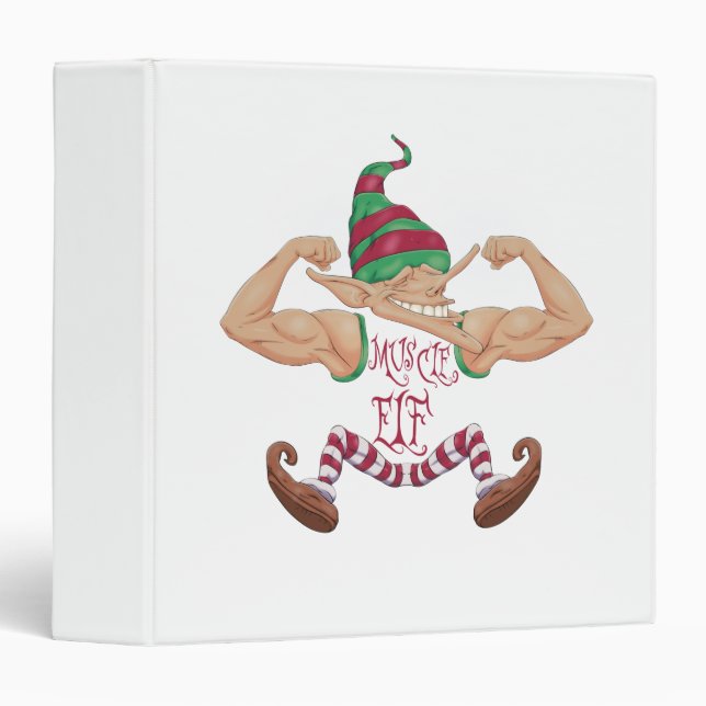 Muscle Elf 3 Ring Binder (Front/Spine)