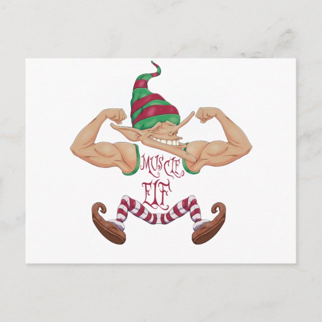 Muscle Elf Postcard (Front)