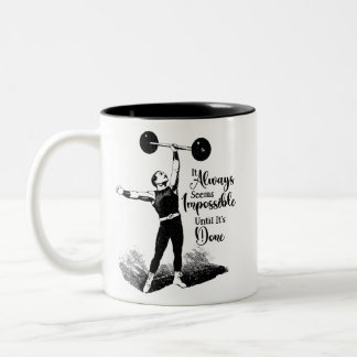 Muscle Man, Strong Man, Coffee, Mancave, Wrestling Two-Tone Coffee Mug