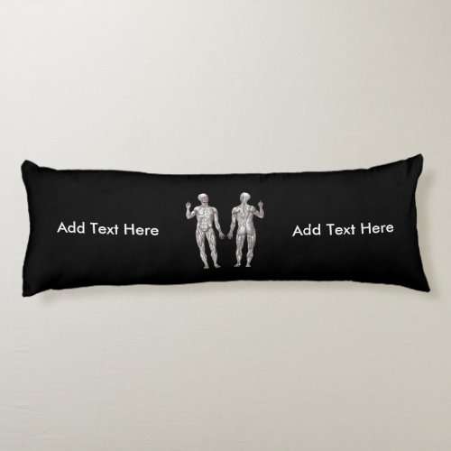 Muscle Men _ Anatomy of the Human Muscular System Body Pillow