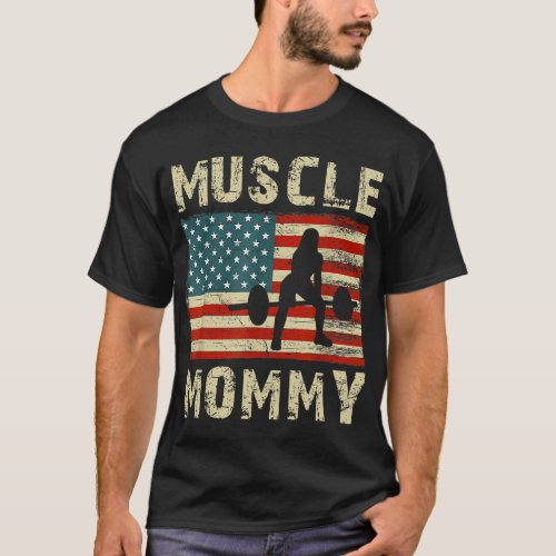 Muscle Mommy Womens Bodybuilding Bodybuilder Weigh T_Shirt