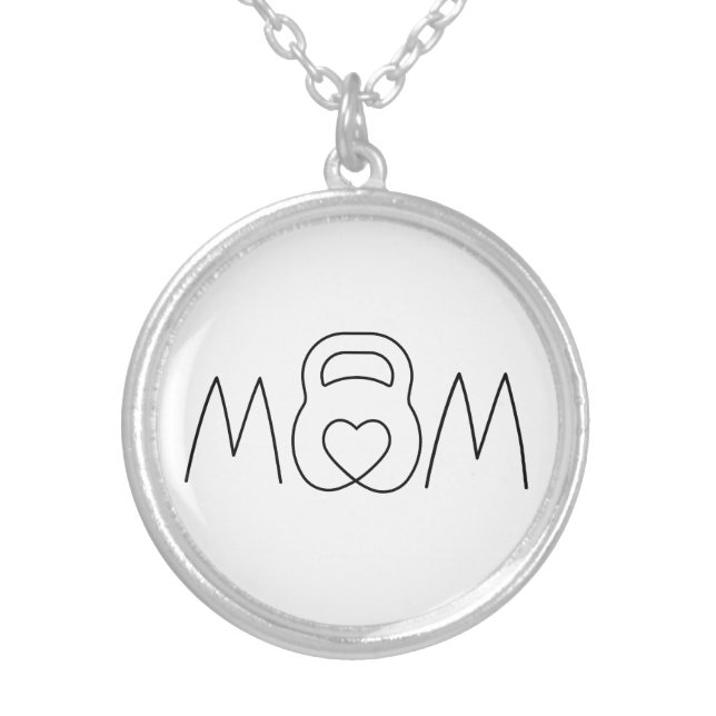 Muscle Mummy Silver Plated Necklace (Front)