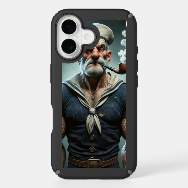 Muscle Popeye Apple iPhone 16 case (Front)