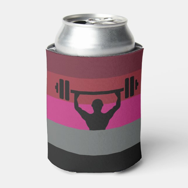 MUSCLE PRIDE FLAG CAN COOLER (Can Front)