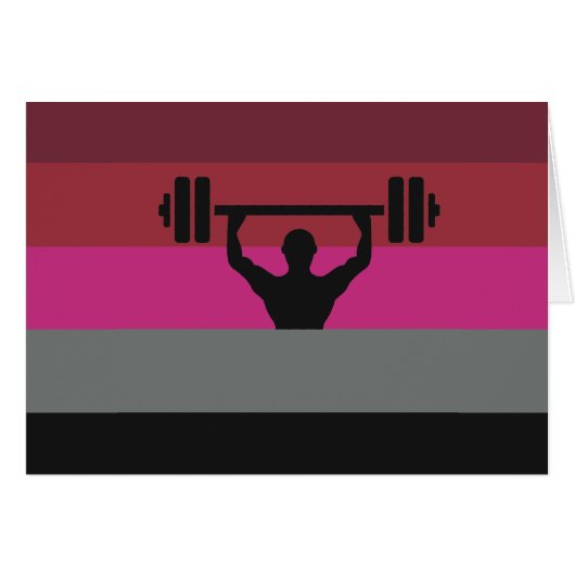 MUSCLE PRIDE FLAG CARDS (Front Horizontal)