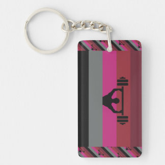 MUSCLE PRIDE FLAG KEYCHAIN