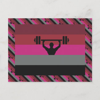 MUSCLE PRIDE FLAG POSTCARD