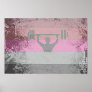 MUSCLE PRIDE FLAG POSTER