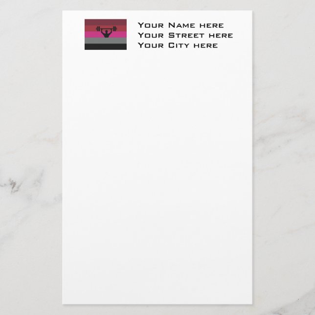 MUSCLE PRIDE FLAG STATIONERY (Front)