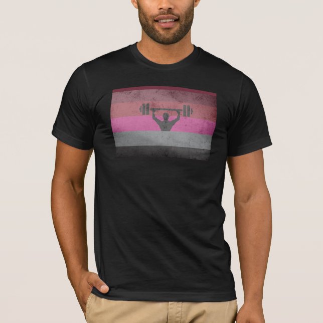 MUSCLE PRIDE FLAG T-Shirt (Front)