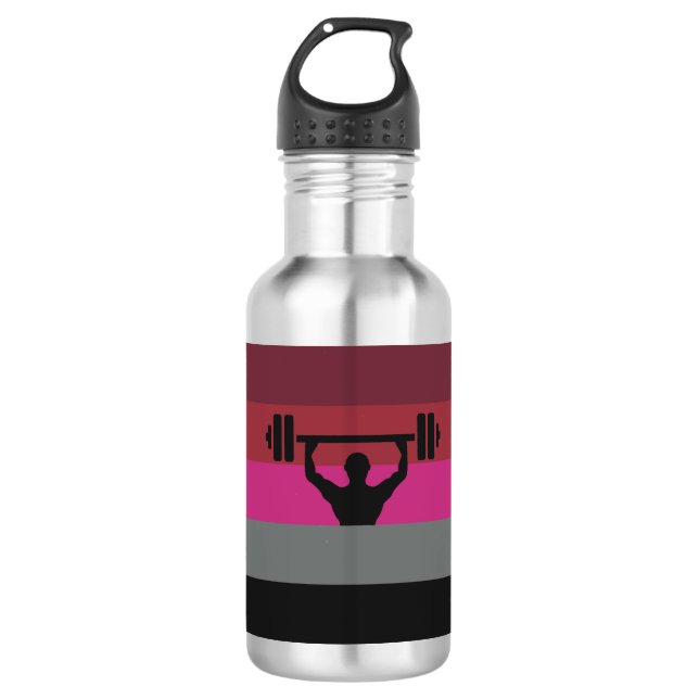 MUSCLE PRIDE FLAG WATER BOTTLE (Front)