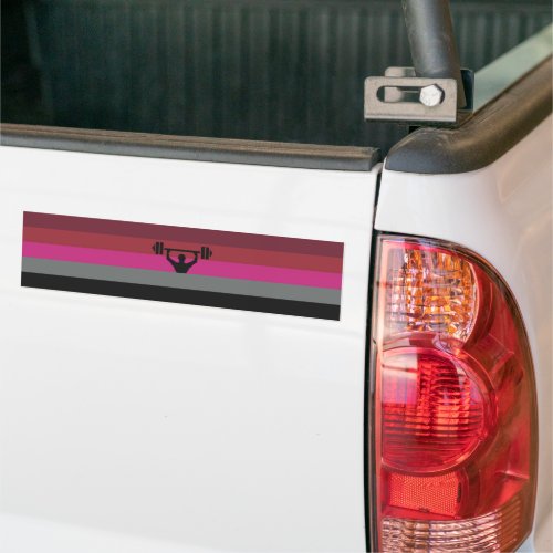 Muscle Pride House Flag Bumper Sticker