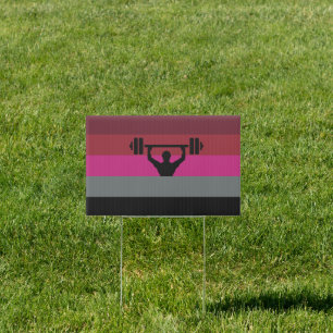 Muscle Pride House Flag Sign