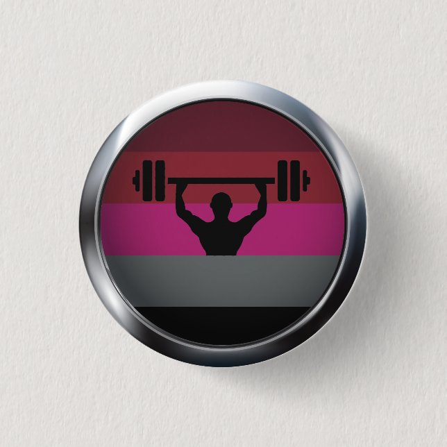 MUSCLE PRIDE MEDALLION BUTTON (Front)