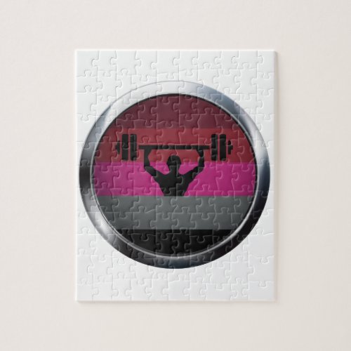 MUSCLE PRIDE MEDALLION JIGSAW PUZZLE