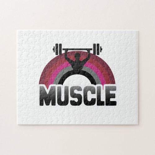 MUSCLE PRIDE RAINBOW JIGSAW PUZZLE