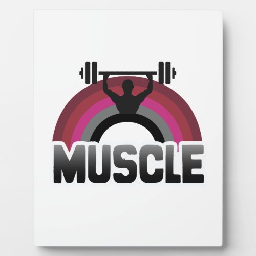 MUSCLE PRIDE RAINBOW PLAQUE