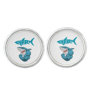 muscle shark cufflinks