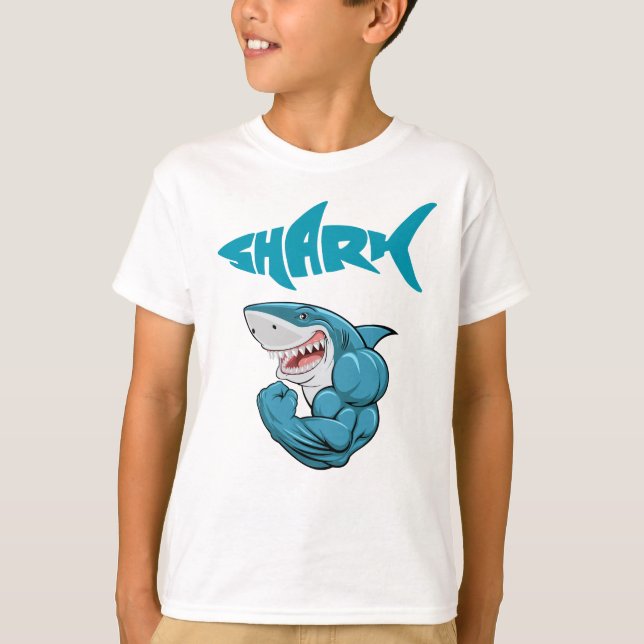 muscle shark T-Shirt (Front)