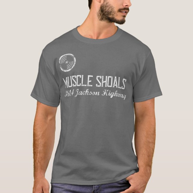 Muscle Shoals Alabama 3614 Jackson Highway Music T-Shirt (Front)