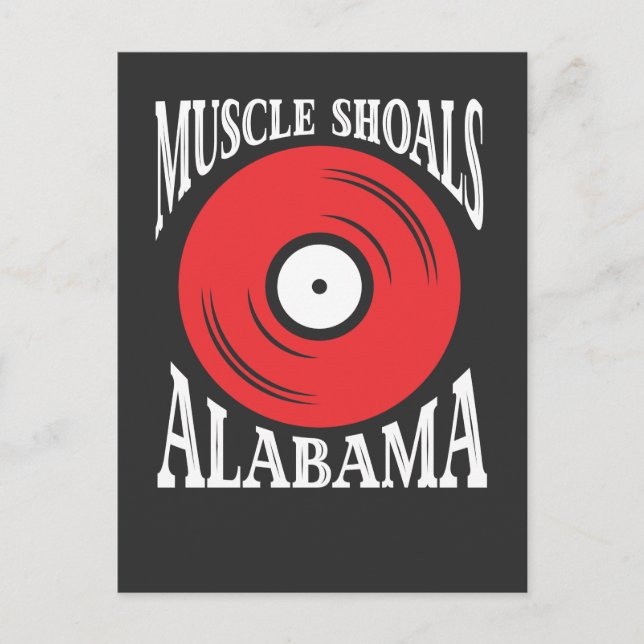 Muscle Shoals Alabama - Music Vinyl Record Gift Postcard (Front)