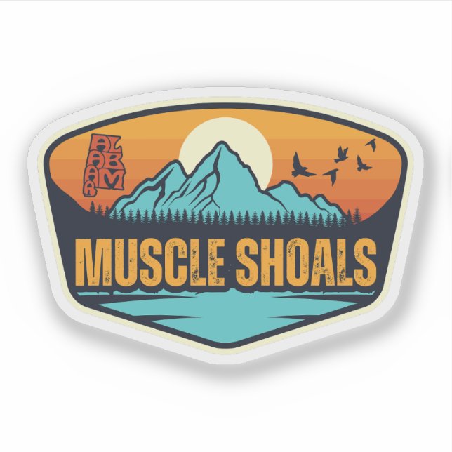 Muscle Shoals, Alabama Sticker (Front)