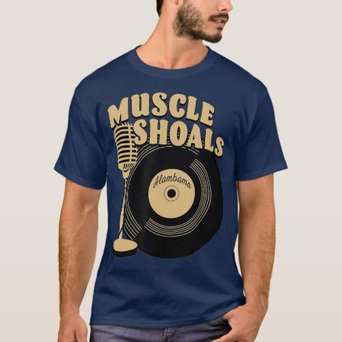 Muscle Shoals Alabama Vinyl Record Music T_Shirt