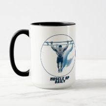 Muscle Up Daily – Motivational Fitness Mug