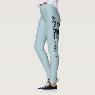 Muscle Up Quarter Horse Cowgirl Equestrian Leggings