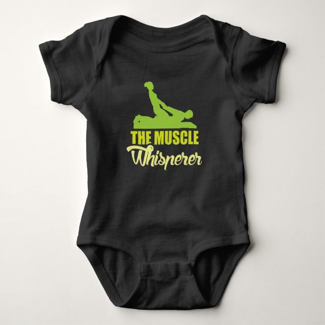 Muscle Whisperer - Massage Physical Therapist Gift Baby Bodysuit (Front)