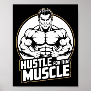 Muscle Workout Fitness Bodybuilding Weight Lifting Poster