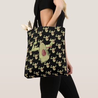 Muscled Avocado Tote Bag
